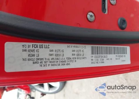 2016 Dodge Challenger R/T z USA, uszkodzony, nr VIN 2C3CDZBT3GH138123